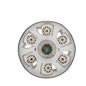 Cup Saucer Green Design 6 Pcs