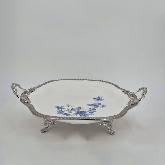 Round Silver Dish