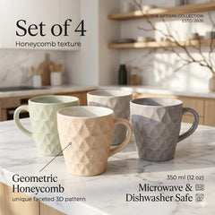 4 Pcs Fancy Mugs Set