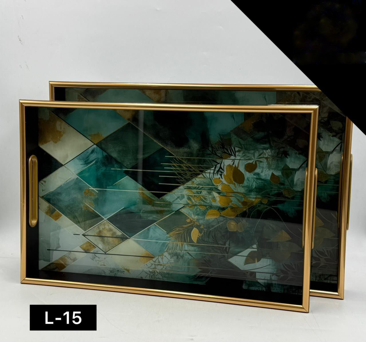 Acrylic Tray Set 2 Pcs