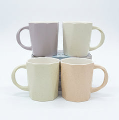 4 Pcs Ceramic Fancy Mugs Set