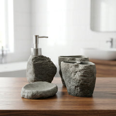 4 Pcs Fiber Bathroom Set