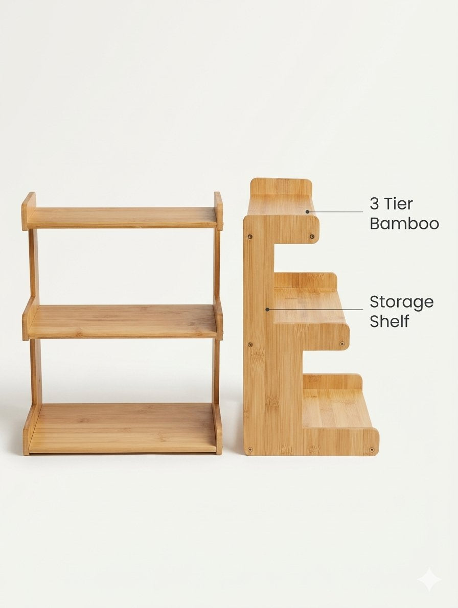 3 Tier Bamboo Storage Shelf