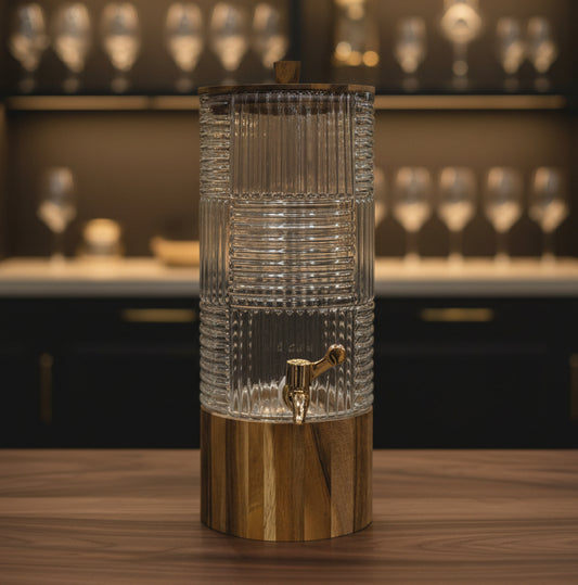 Ripple Glass Beverage Dispenser