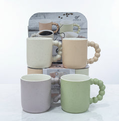 4 Pcs Ceramic Fancy Mugs Set