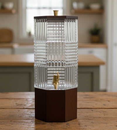 Ripple Glass Beverage Dispenser