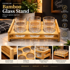 Bamboo Glass Stand