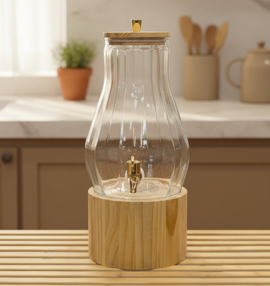 Ripple Glass Beverage Dispenser